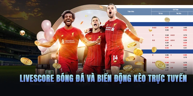 Livescore bóng đá và biến động kèo trực tuyến